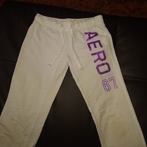 White Drawstring Sweatpants